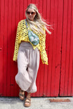 Taupe flowy trousers