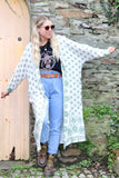 Long floral kimono