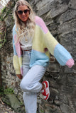 Pastel whip stitch cardigany