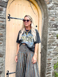 Acid washed Van Halen eagle tee