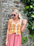 Granny square crochet top