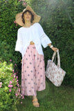 White cotton peasant blouse