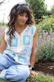 Granny square crochet top