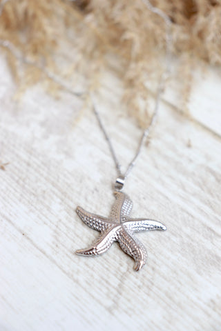Star fish necklace (Silver)