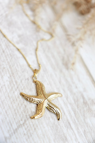 Starfish necklace (Gold)