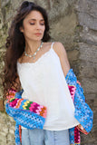 Rose embroidered cami