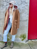Rust hooded cardigan