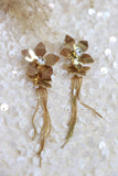 Flower tassel earrings (Gold)