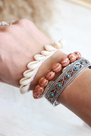 Cowrie shell bracelet