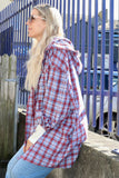 Plaid shirt (Blue and Red )