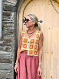 Granny square crochet top