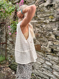 Longline crochet top