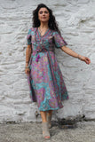 Paisley wrap dress