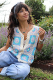 Granny square crochet top