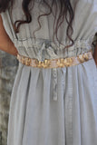 Clam shell stretch belt