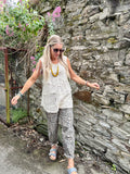 Longline crochet top