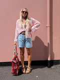 Boyfriend denim shorts