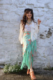 Fringe wrap skirt