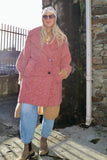 Dusty Pink boucle coat