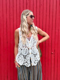 Paisley crochet top
