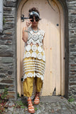 High-low crochet circle tunic