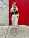Embellished western knee high boots