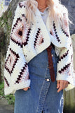 White border diamond granny square cardigan