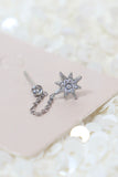 Star chain earring (Silver)