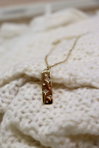Star bar necklace (Gold)