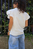 Floral cross stitch blouse