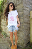 Mermaid pearl graphic tee