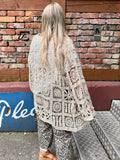 Square crochet cardigan