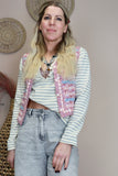 Pastel knit waistcoat