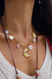 Crescent moon necklace (Gold)