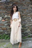 Woven circle stretch belt