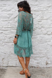 Floral lace tunic (Teal)
