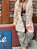 Square crochet cardigan