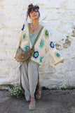 Beaded diamond crossbody bag