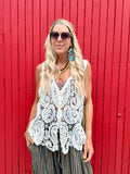 Paisley crochet top