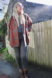 Rust plaid shirt