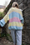 Pastel whip stitch cardigany