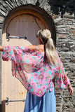 Floral patterned kimono