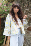 Light blue floral crochet cardigan