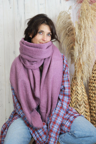 Soft knit scarf (Mauve)