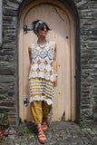 High-low crochet circle tunic