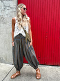 Colourful Stripe balloon trousers
