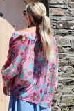Floral patterned kimono