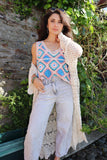 Pastel crochet tank top