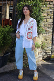Floral embroidered waistcoat