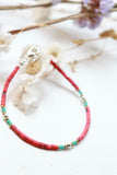 Red beaded bracelet